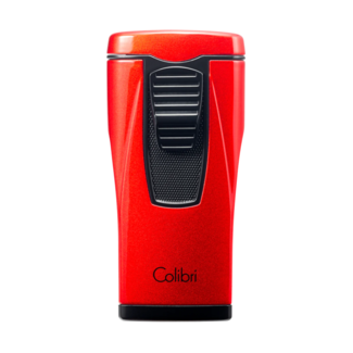 Colibri Monaco Triple Flame Lighter Metallic Red