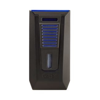 Colibri Colibri Slide Double Jet Lighter Black And Blue