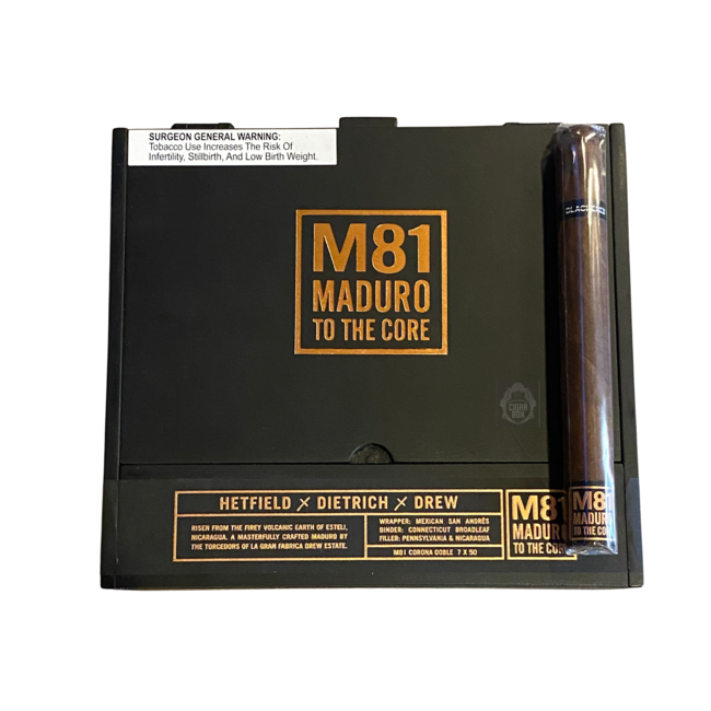 Blackened M81 Maduro Corona Doble Box of 20