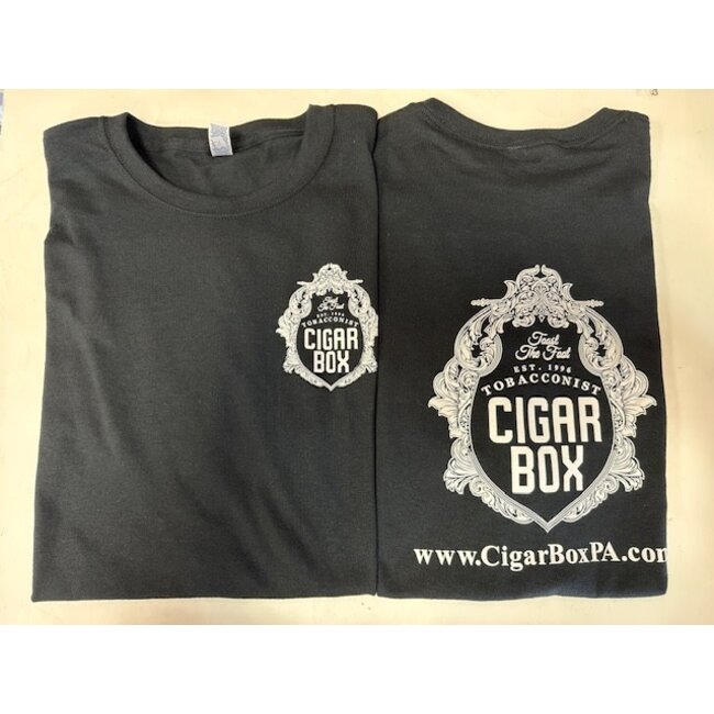 Cigar Box Shirts Cigar Box T Shirt Black Large