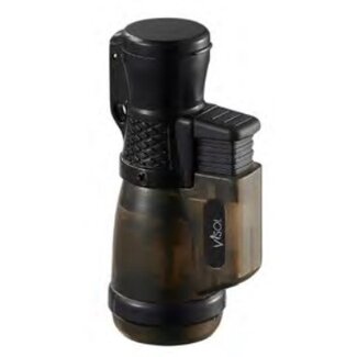 Visol Visol Tiny Torch Clear/Black Lighter