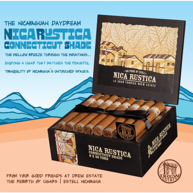 Nica Rustica Shade Short Robusto Box of 25