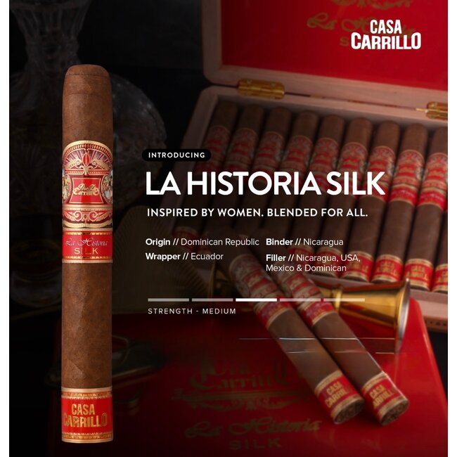 Casa Carrillo La Historia Silk Box of 10