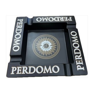 Perdomo Matte Black Melamine  Square Ashtray Promo