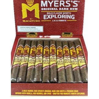 Macanudo M Flavors Macanudo M Myers's Rum Robusto Box of 20
