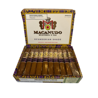 Macanudo Ecuadorian Shade Robusto Box of 20
