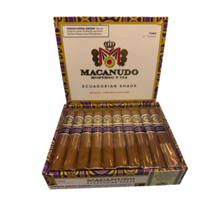 Macanudo Macanudo Ecuadorian Shade Toro Box of 20