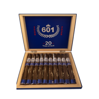 Espinosa 601 Blue  Maduro 20th Anniversary Oval Box of 10