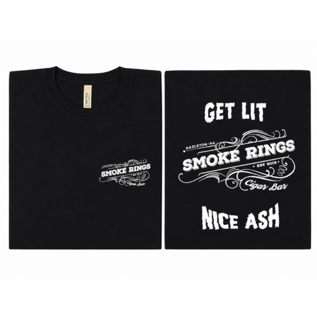 Smoke Rings T Shirt Black Small