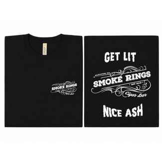 Smoke Rings T Shirt Black Large