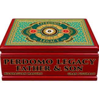 Perdomo Legacy Father & Son Maduro Gran Figurado Humidor Box of 50