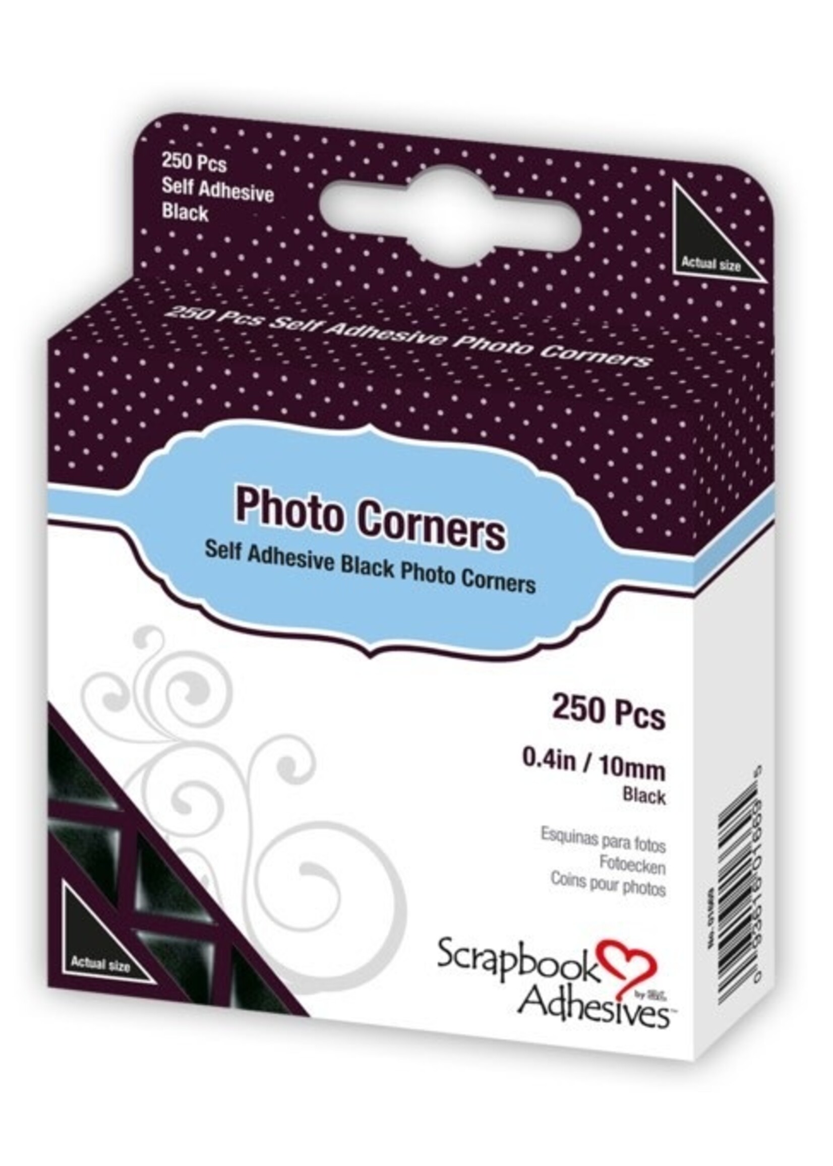 Scrapbook Adhesive SA Photo Corners Clear