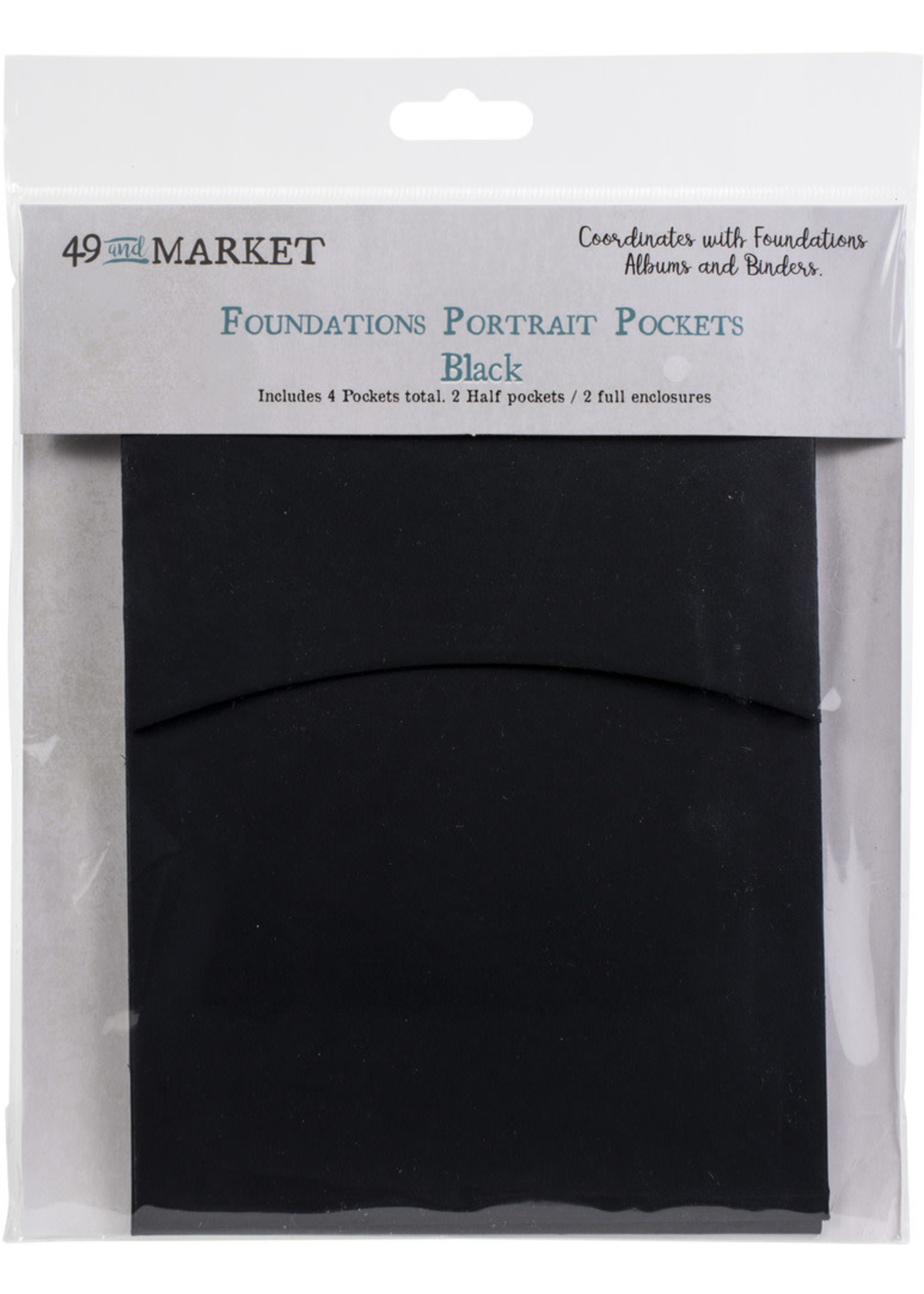49 & Market 49 & Market Foundations Portrait Pockets, Black