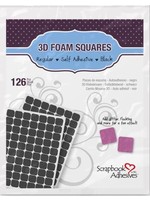 Scrapbook Adhesive SA 3D Foam Squares Small, Black
