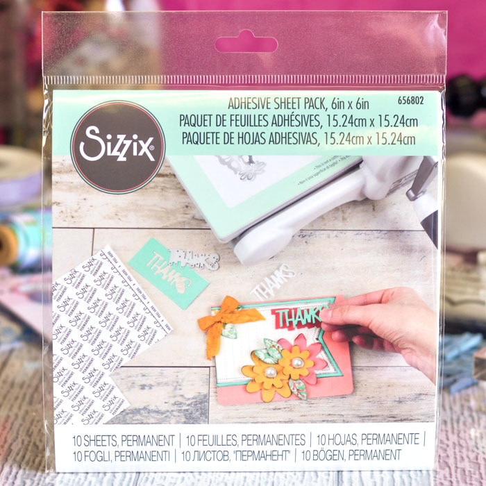 Sizzix Adhesive Sheets, Permanent 6x6 Memories and More
