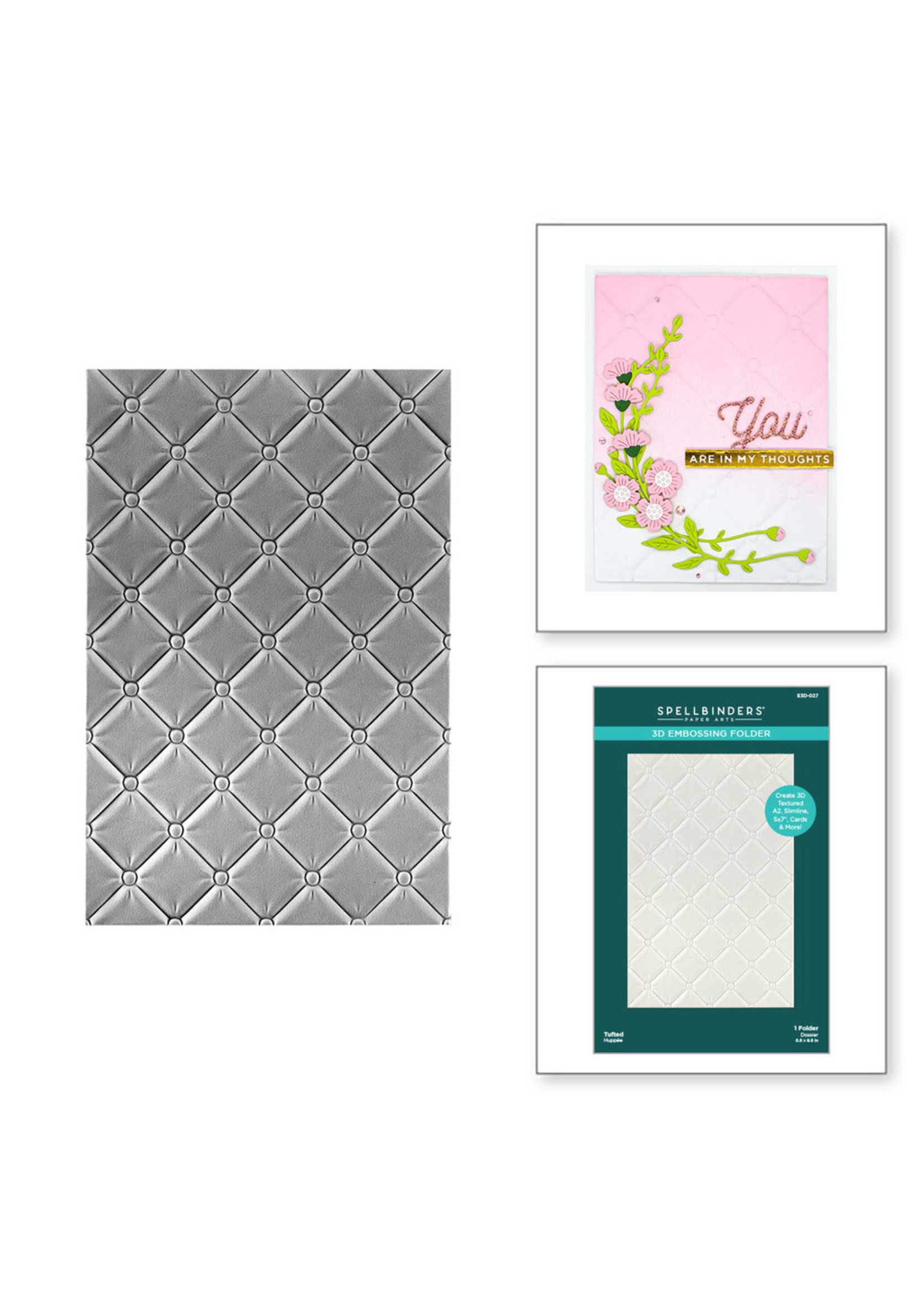 Spellbinders Spellbinders 3D Embossing Folder, Tufted