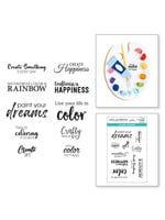 Spellbinders Spellbinders Stamp, Paint Your World Sentiments