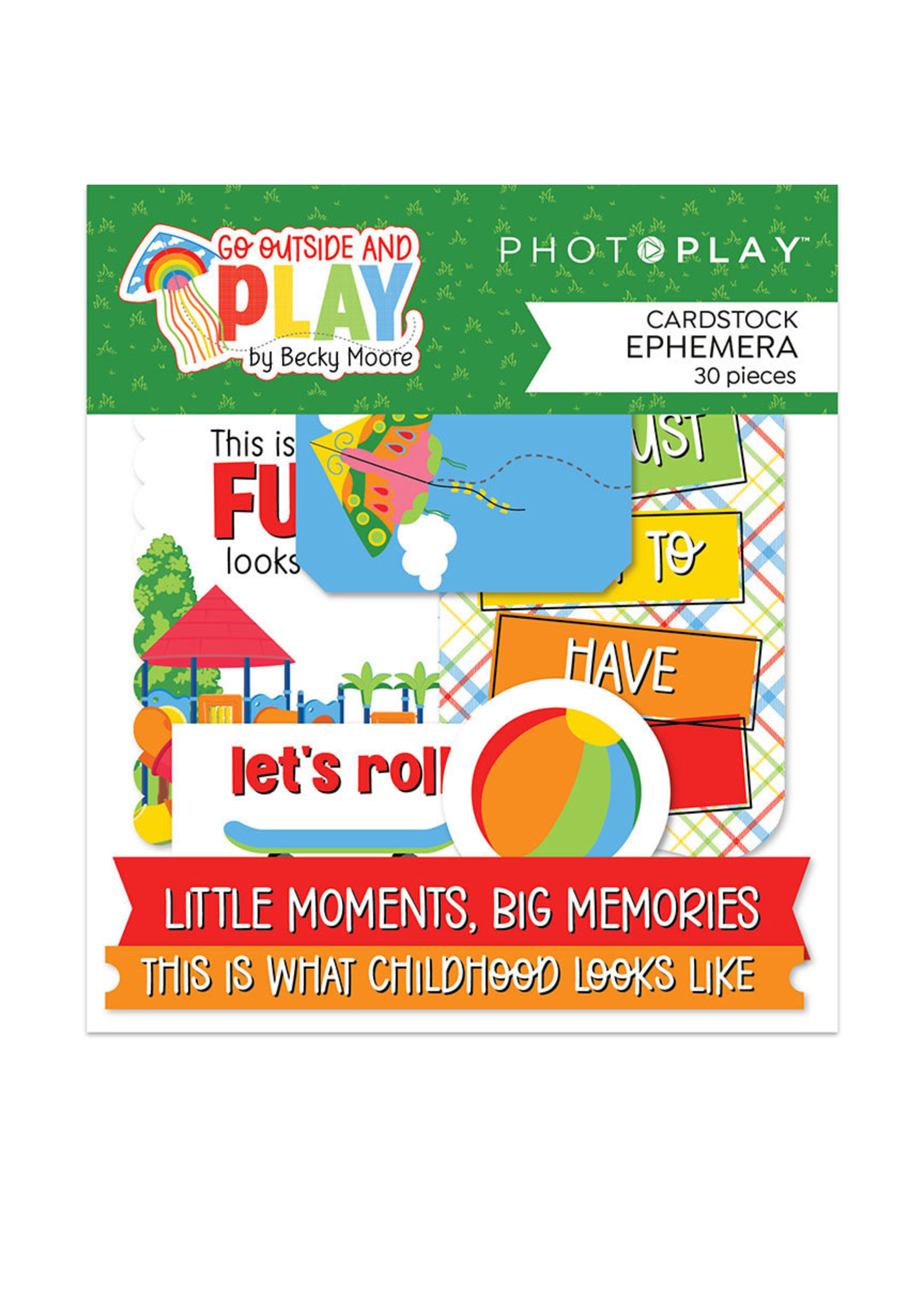 PhotoPlay PhotoPlay Cardstock Ephemera, Go Outside and Play
