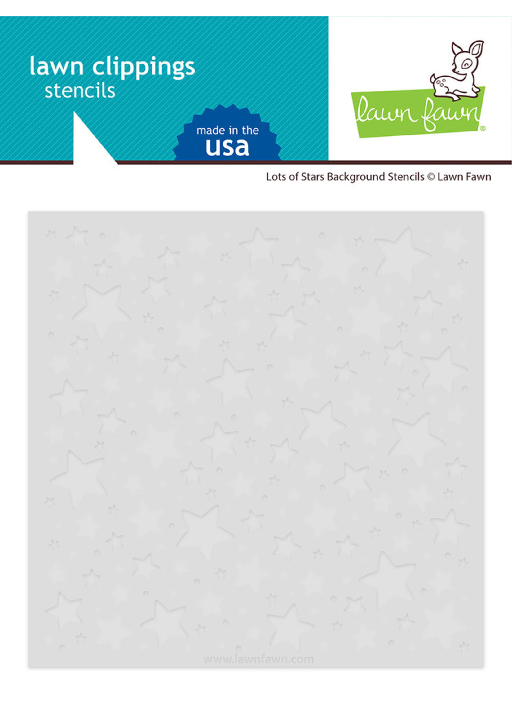 Lawn Fawn Lawn Fawn Stencil, LF2893 Lots of Stars Background