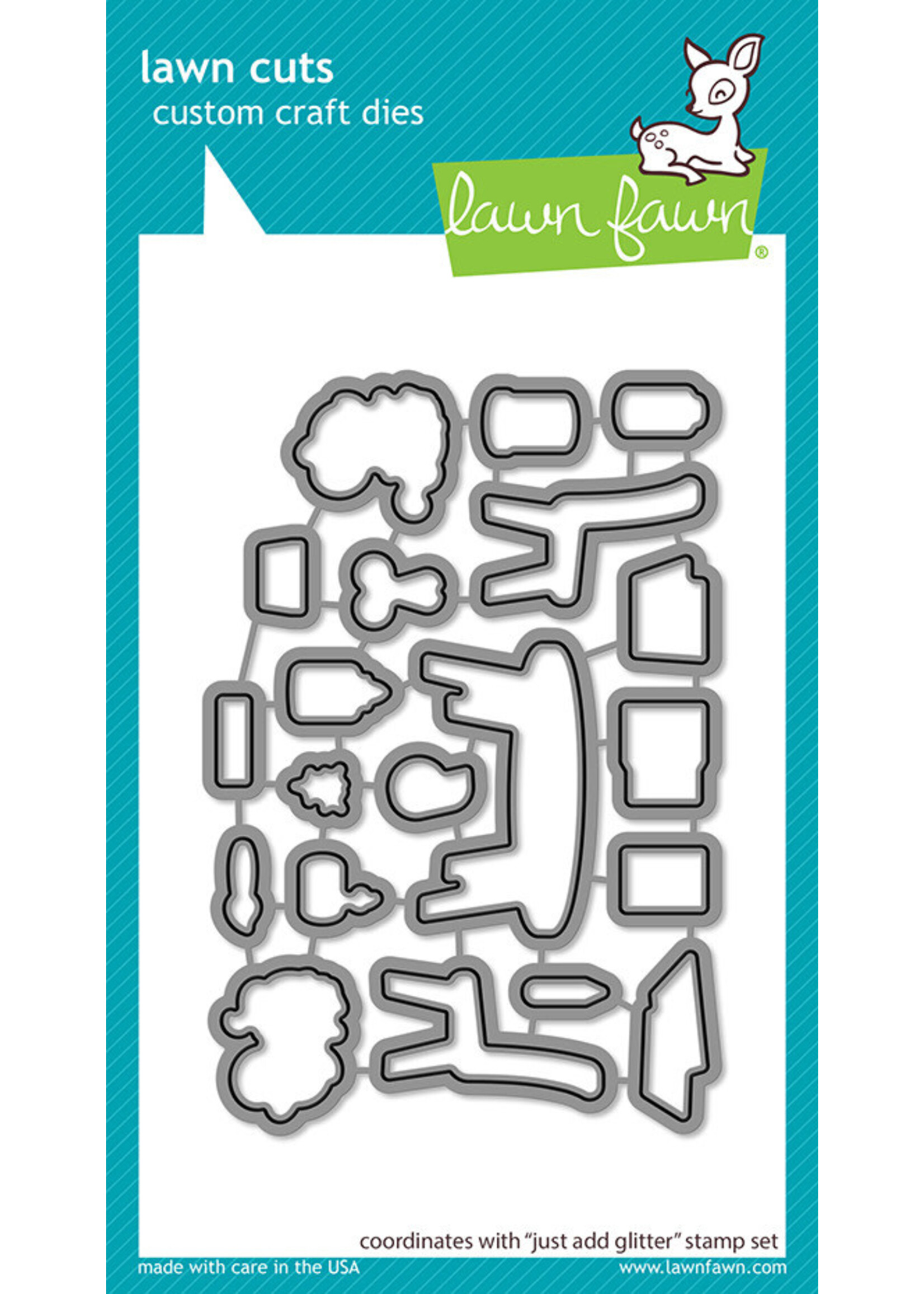 Lawn Fawn Lawn Fawn Die, LF2853 Just Add Glitter