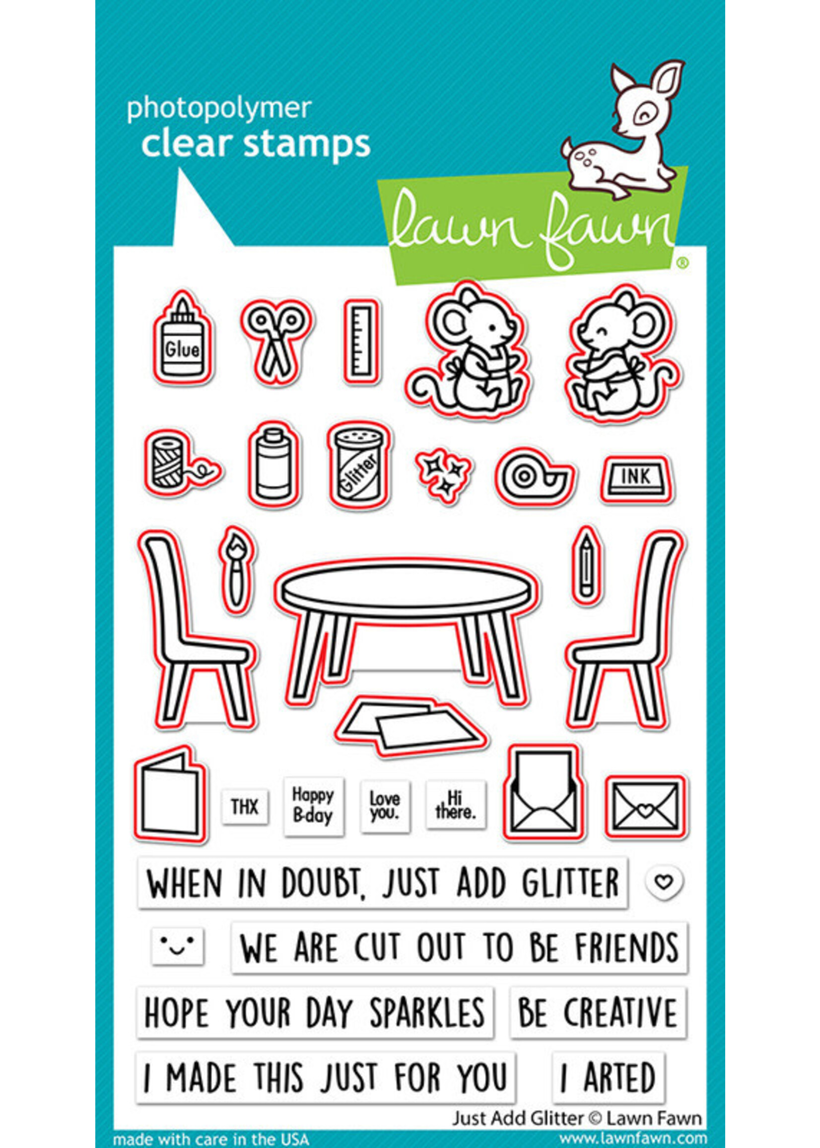 Lawn Fawn Lawn Fawn Die, LF2853 Just Add Glitter