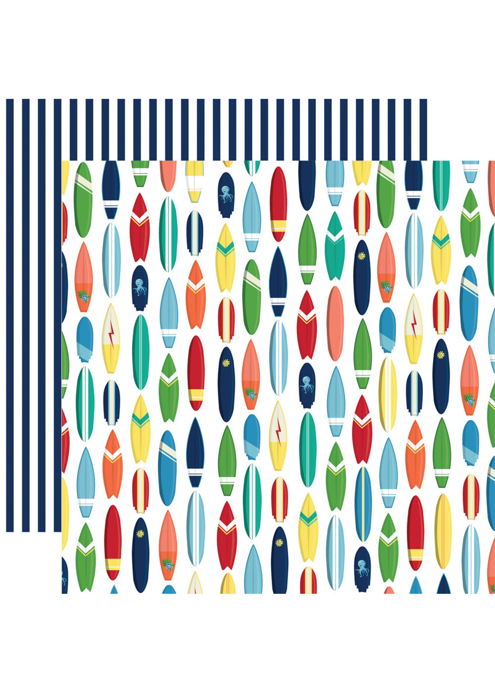 Carta Bella Carta Bella 12x12 Beach Party , Surfboard