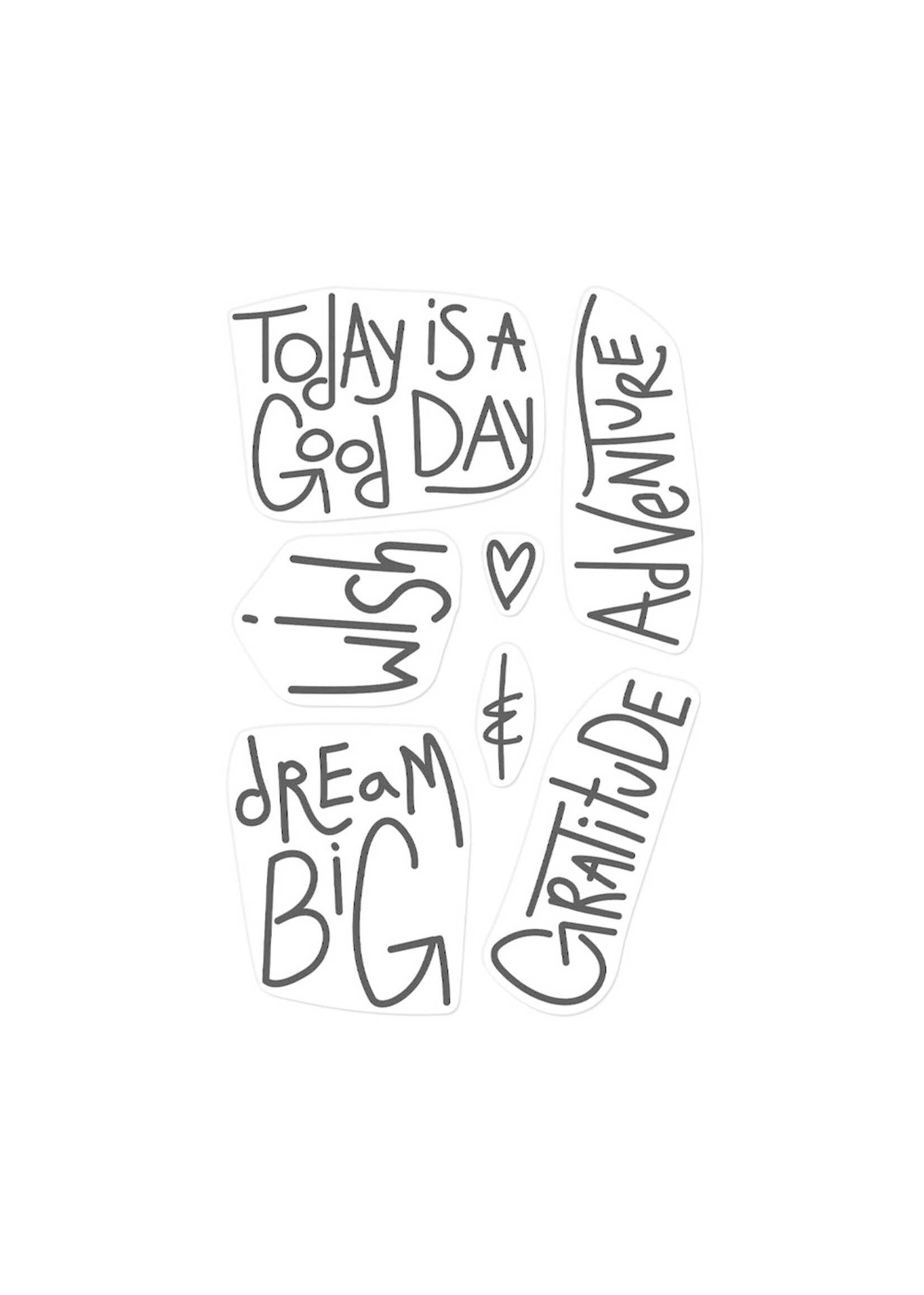 Hero Arts Hero Arts Stamp, CM620 Handwritten Affirmations