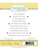 Taylored Expressions Taylored Expressions Cling Stamp, Mini Strips - Baby