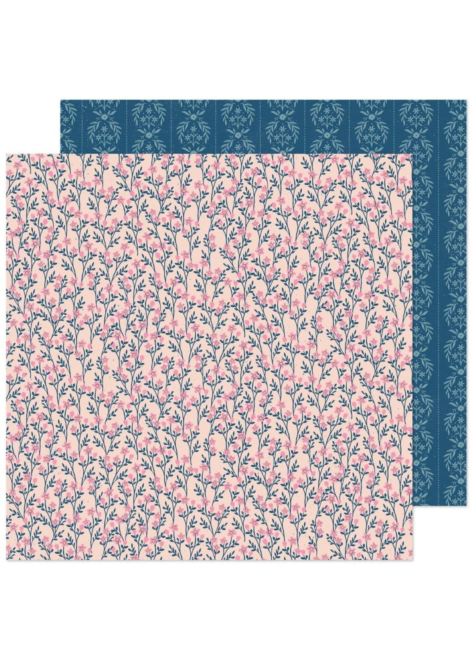 American Crafts Crate Paper 12x12 Marigold, Treasured