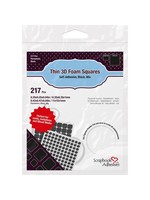 Scrapbook Adhesive SA 3D Foam Squares Mix Thin, Black