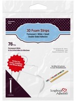 Scrapbook Adhesive SA 3D Foam Strips, White 2mm
