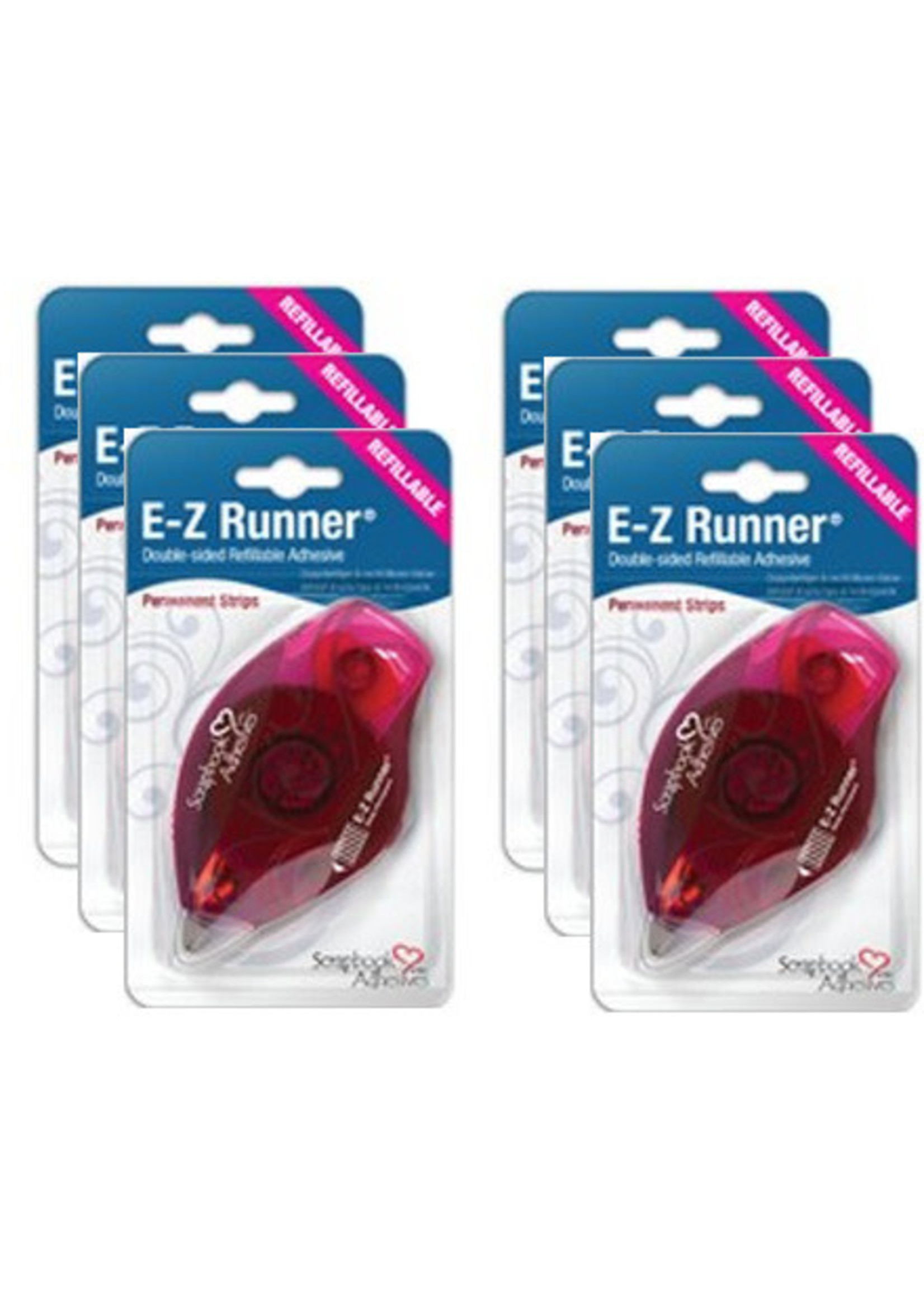 Scrapbook Adhesive SA E-Z Runner Strips, Permanent Refillable
