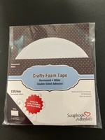 Scrapbook Adhesive SA Crafty Foam Tape White, .375 x 13'