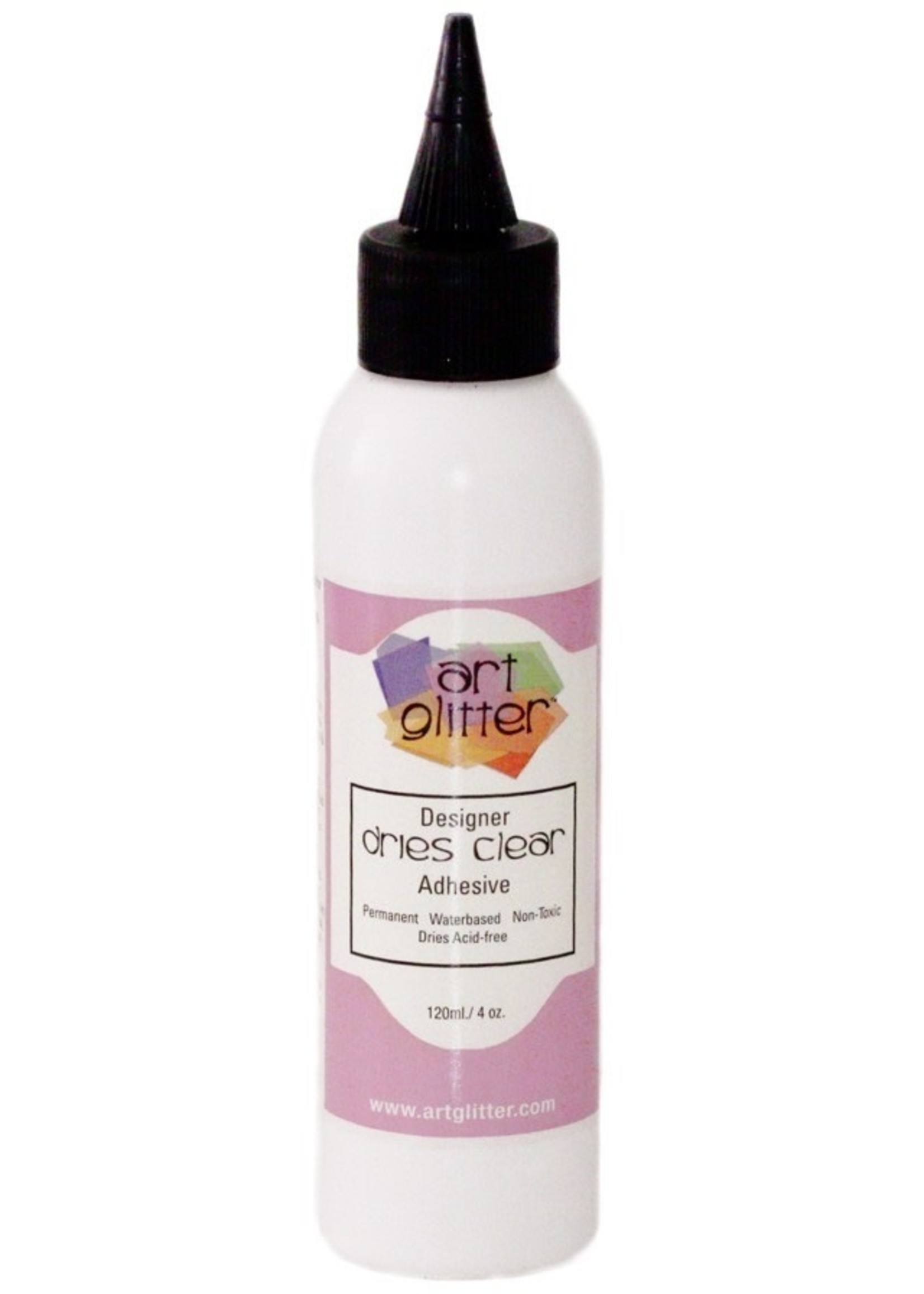 Art Glitter Institute Art Glitter Glue, Dries Clear Adhesive [4 oz.]