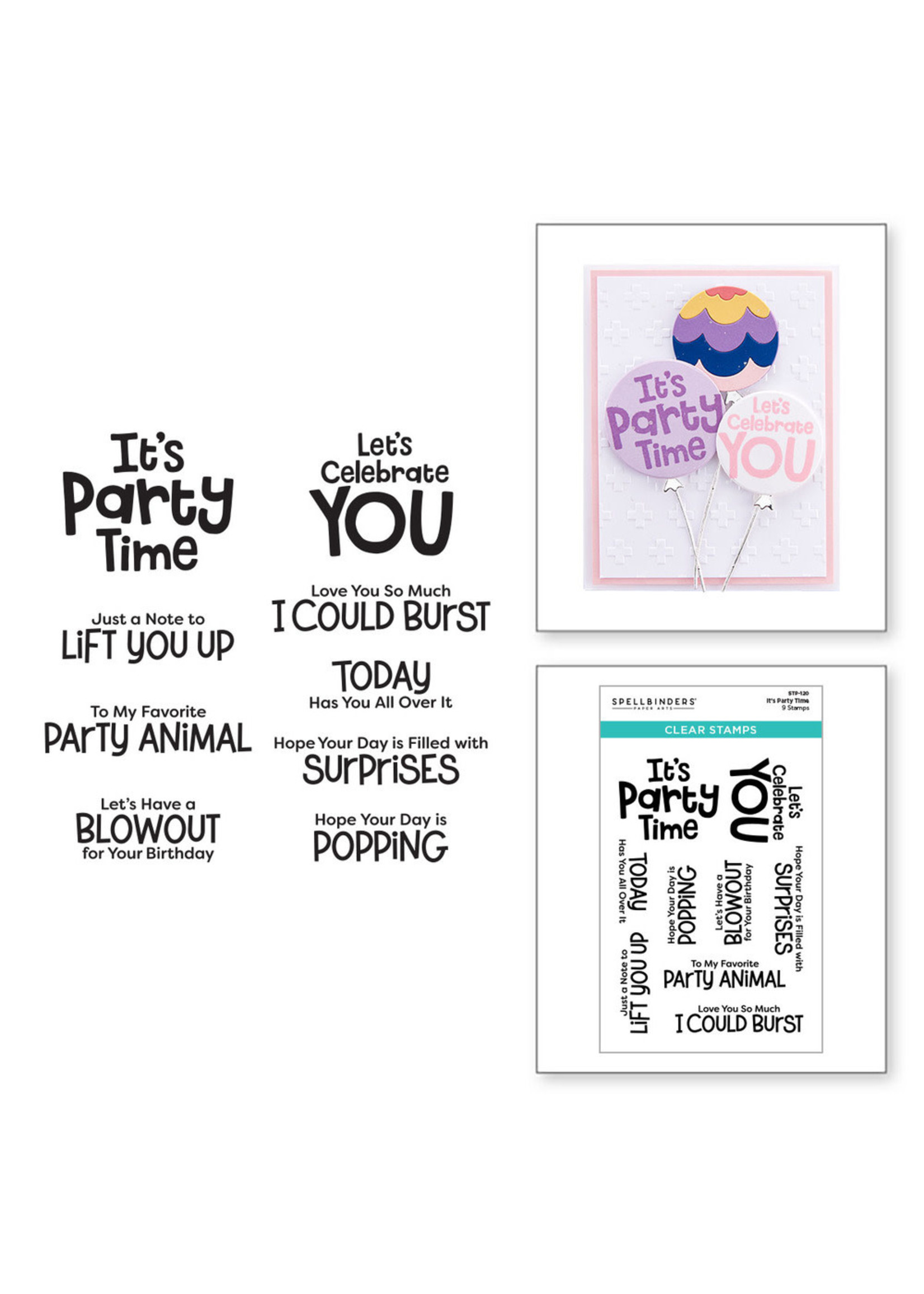 Spellbinders Spellbinders Stamp, It's Party Time