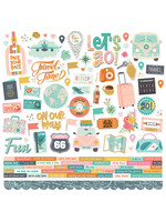 Simple Stories Simple Stories 12x12 Banner Stickers, Let's Go
