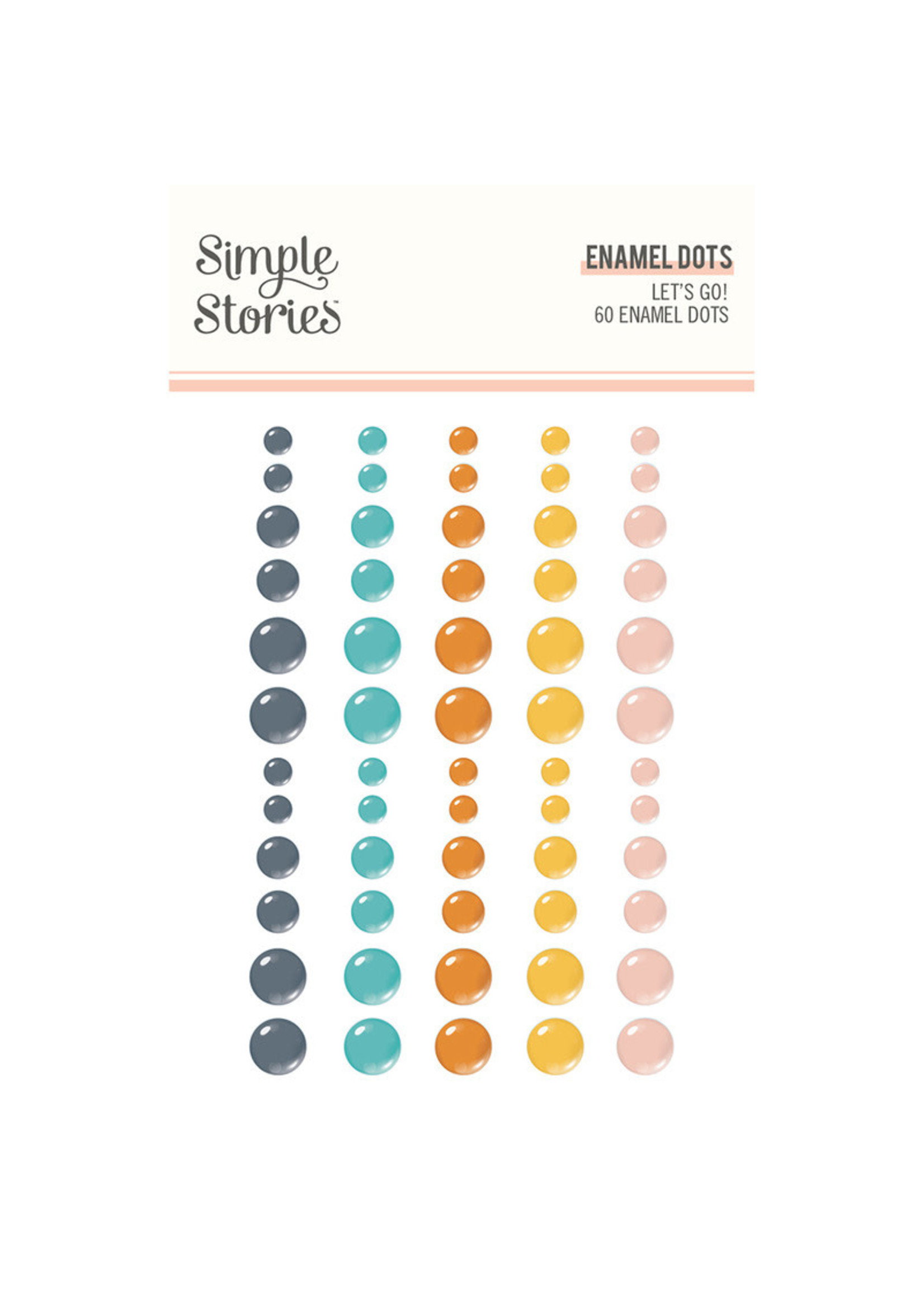 Simple Stories Simple Stories Enamel Dots, Let's Go