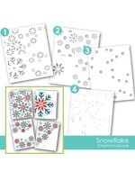 Taylored Expressions Taylored Expressions Quad Layering Stencil, Snowflake