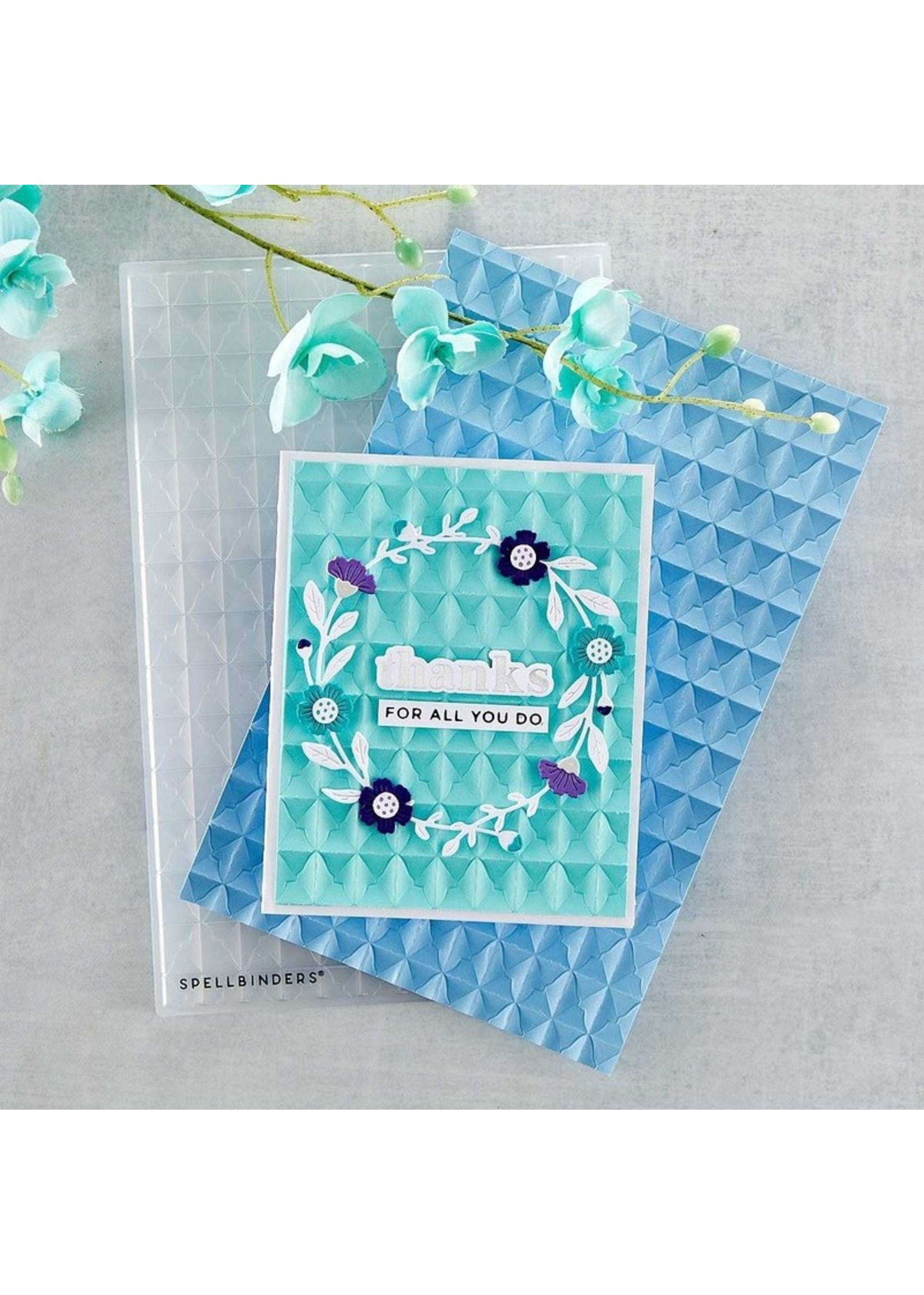 Spellbinders Spellbinders 3D E/F,  Tile Mosaic