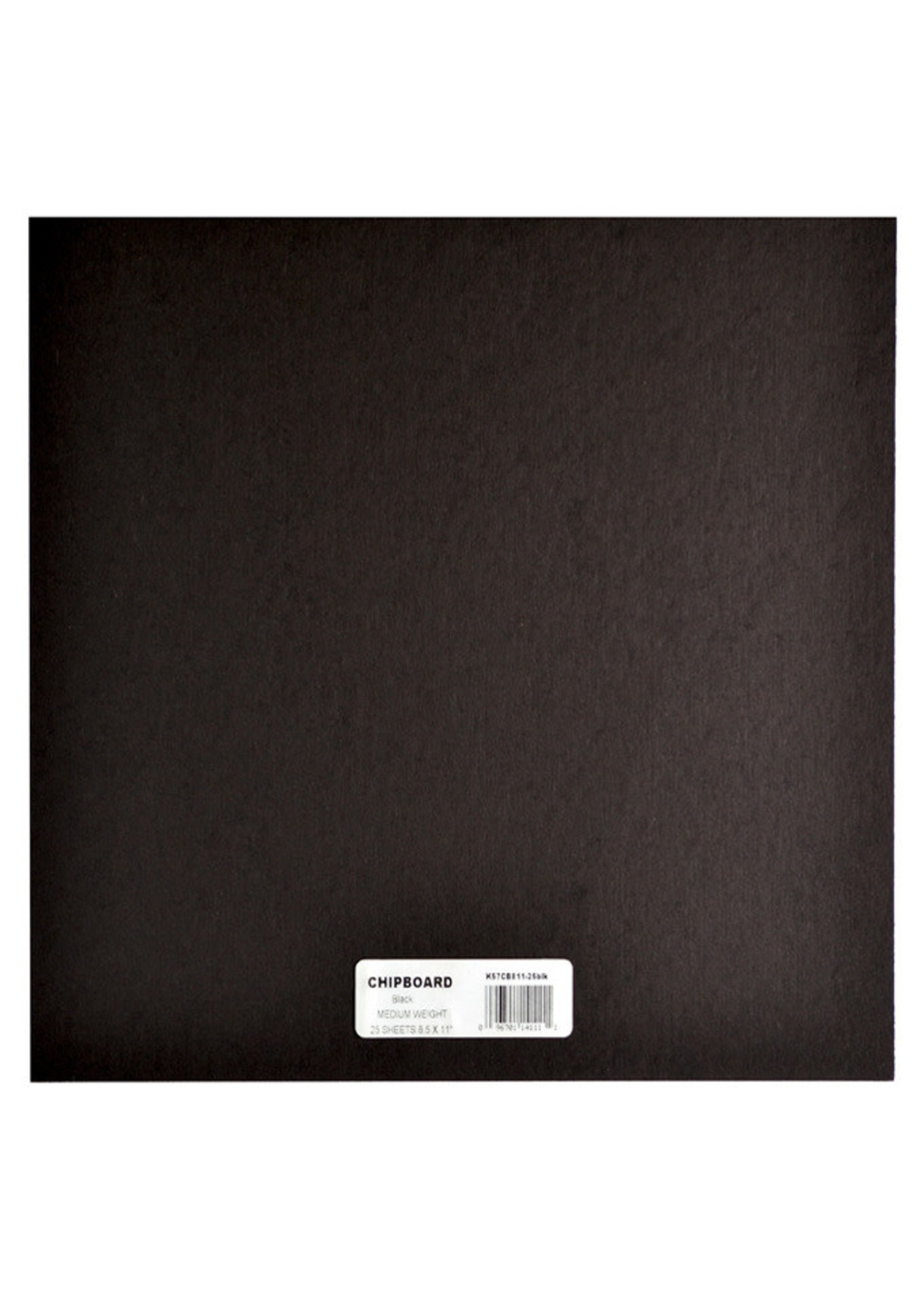 12x12 Grafix Chipboard Medium .057,  Black (1)