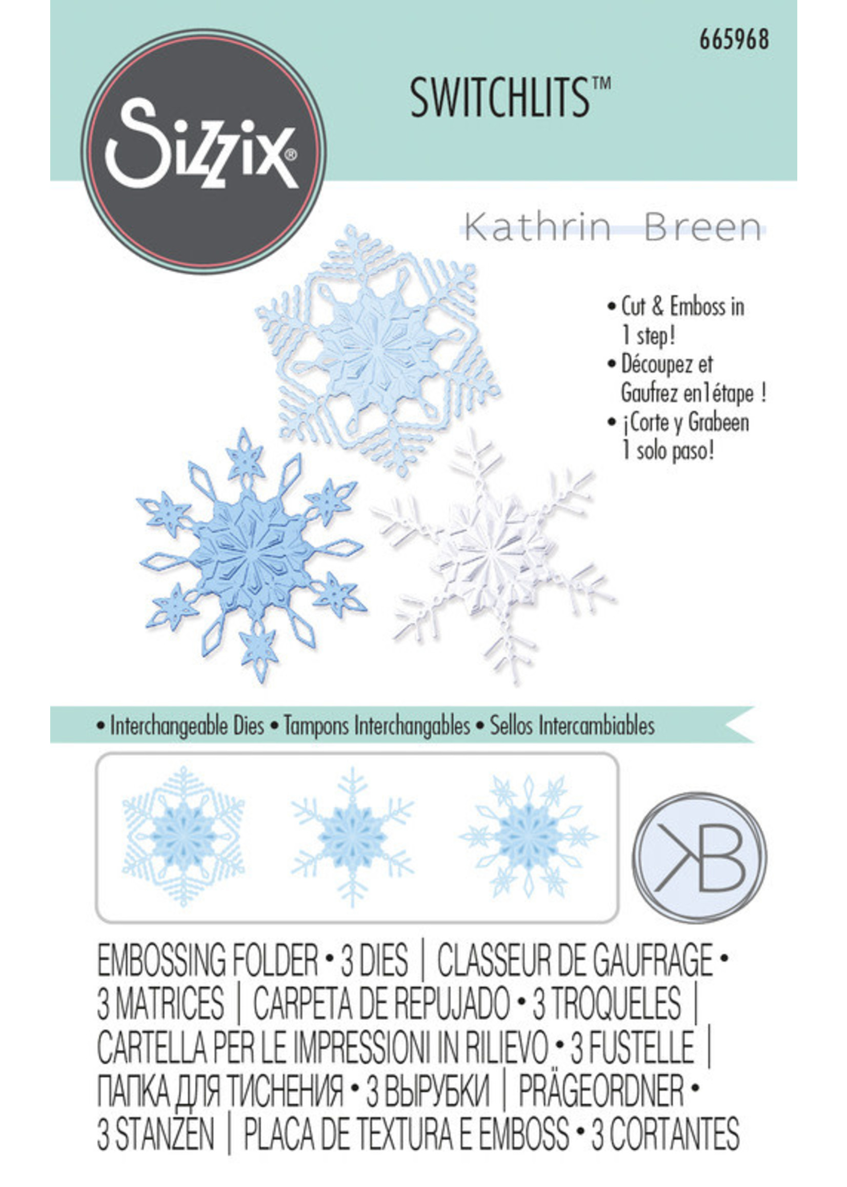 Sizzix Sizzix Switchlits, 665968 Winter Snowflakes