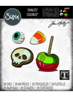 Sizzix Tim Holtz Thinlits Colorize, 666002 Trick or Treat