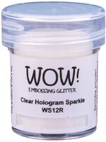 WOW! WOW! Embossing Glitter, Clear Hologram Sparkle