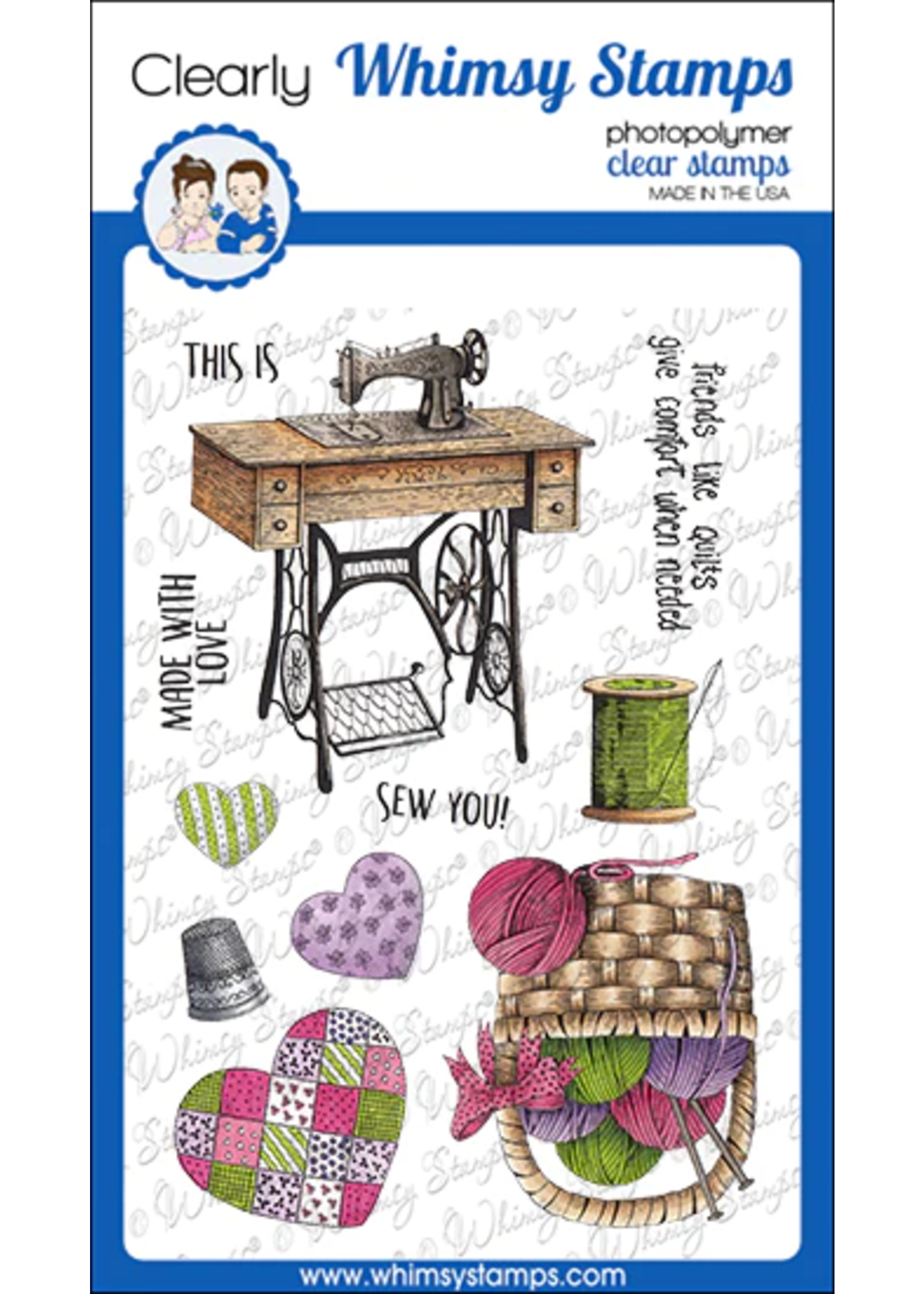 Whimsy Stamps Whimsy Stamps Stamp, Sew You