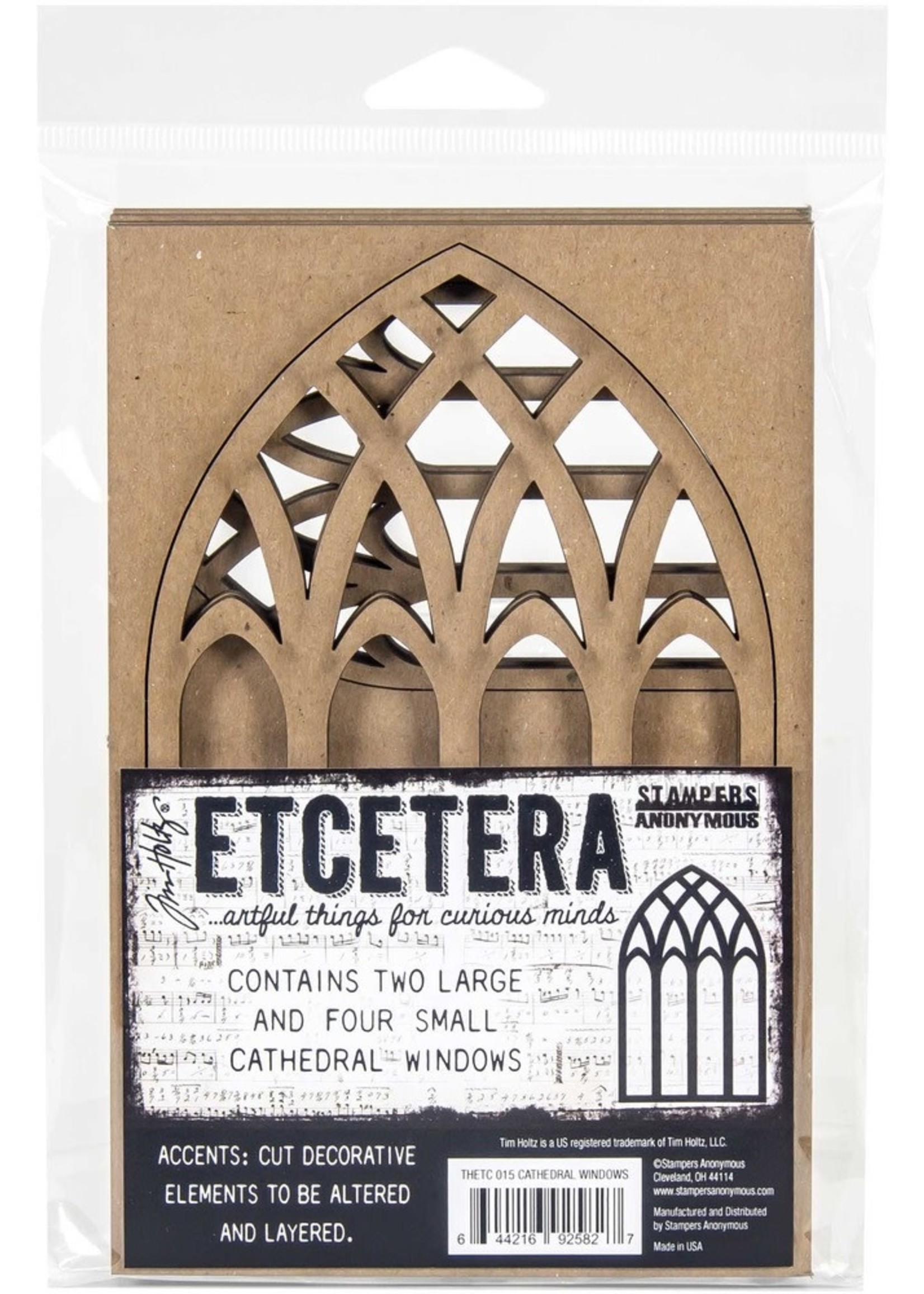 Stampers Anonymous Tim Holtz THETC Cathedral Windows