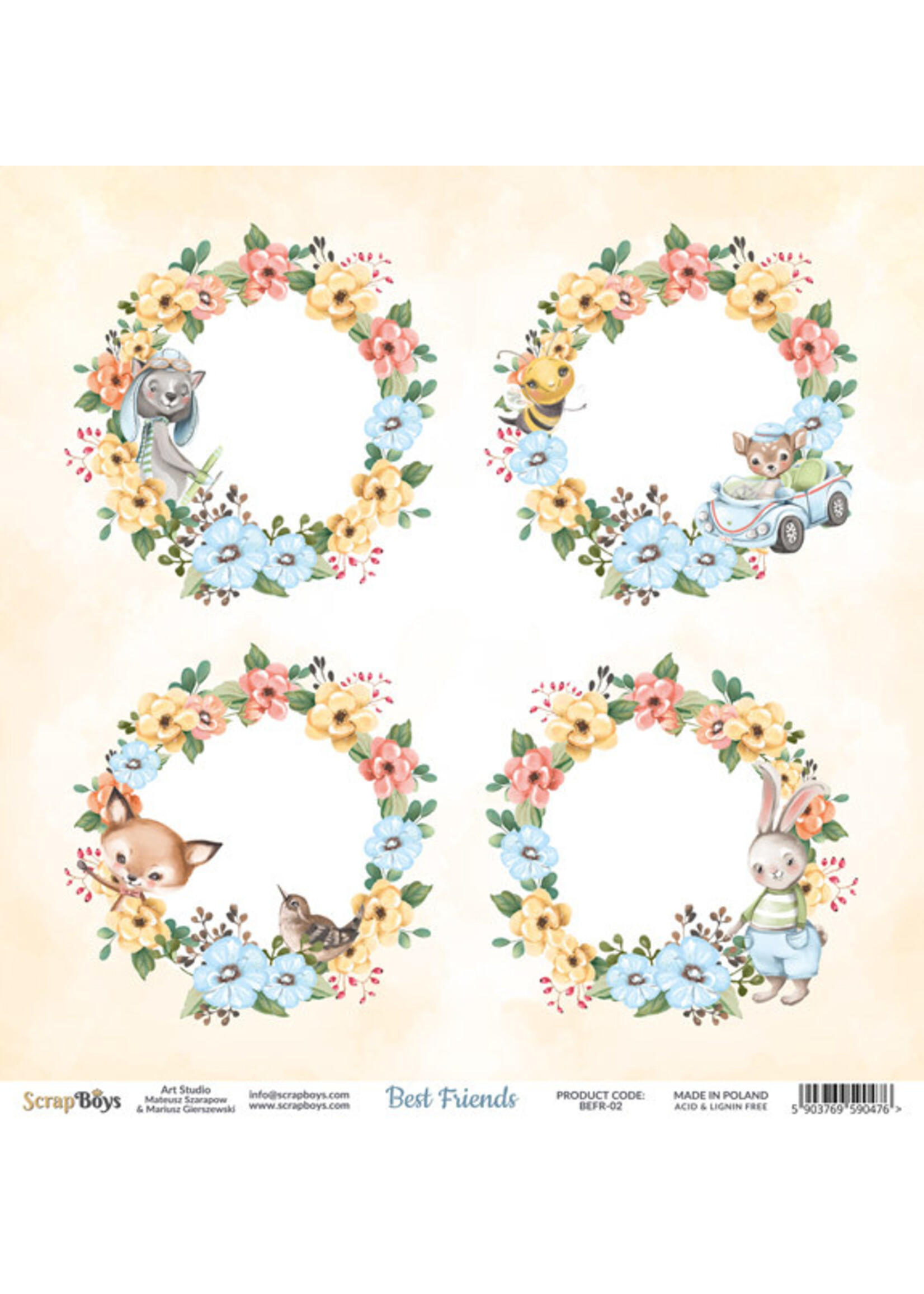 Scrap Boys Scrap Boys 12x12 Best Friends, BEFR-02 We Love You