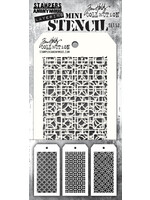 Stampers Anonymous Tim Holtz Mini Layering Stencils, THMST052 Set 52