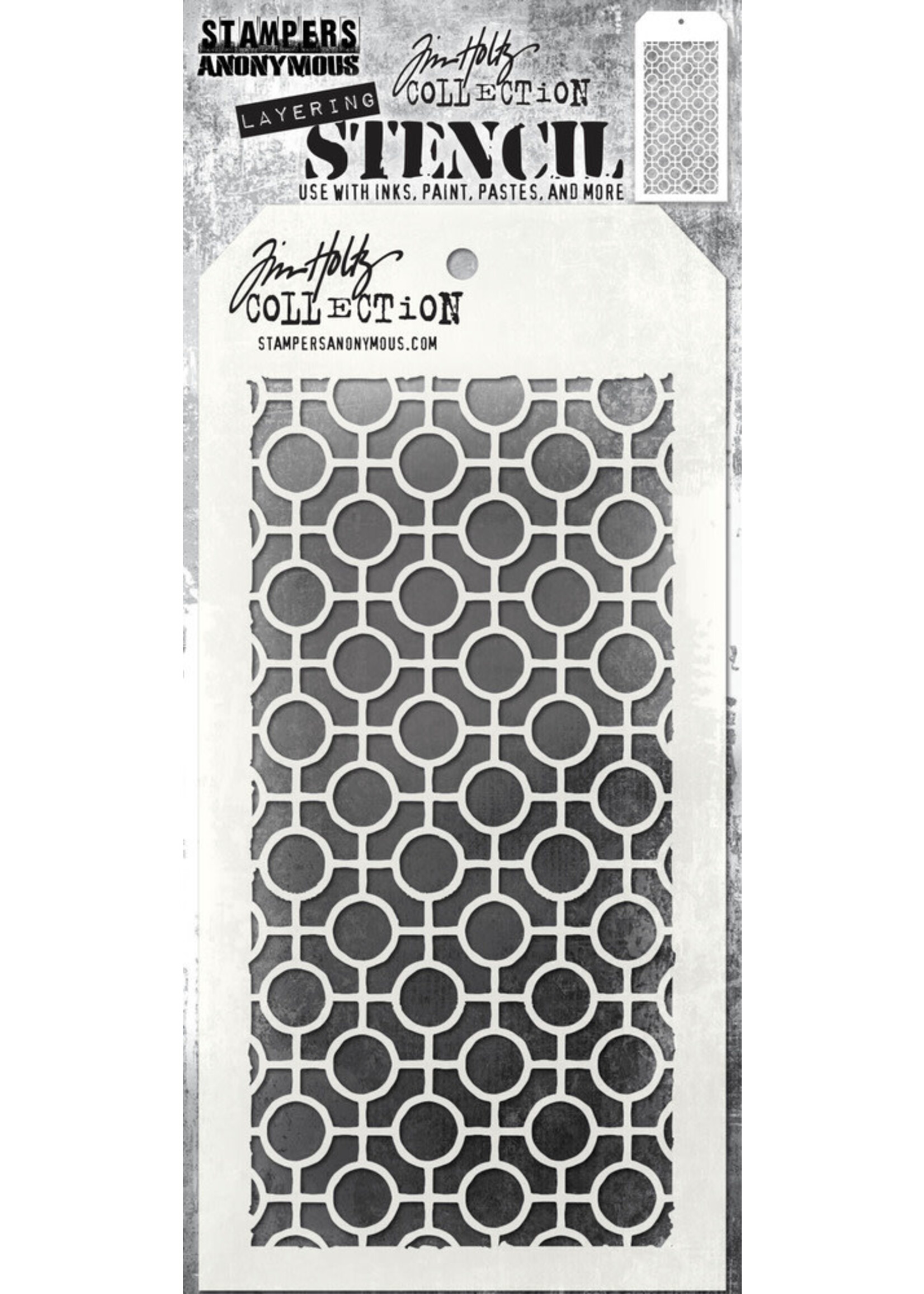 Tim Holtz Layering Stencil, THS159 Linked Circles