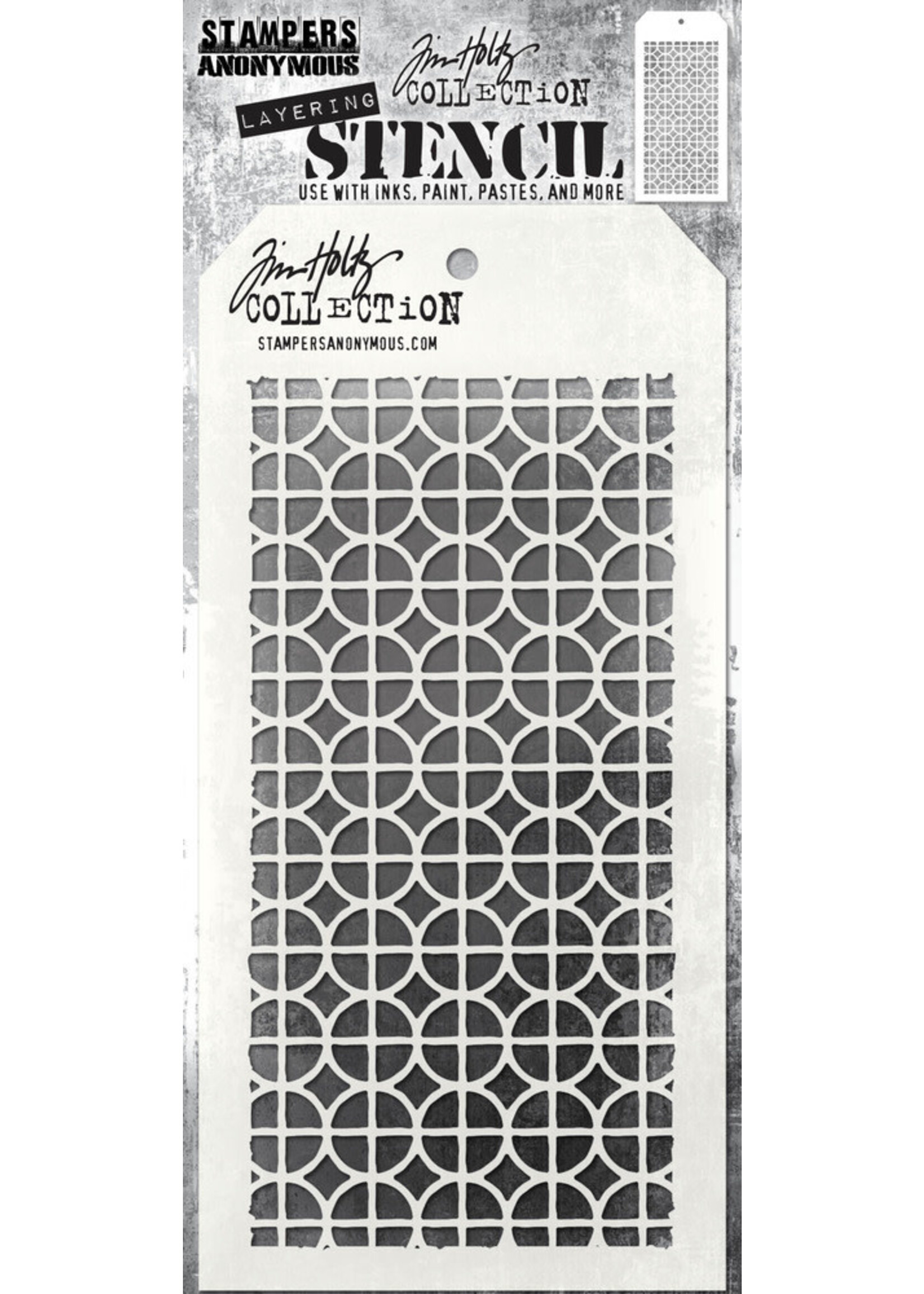 Tim Holtz Layering Stencil, THS158 Focus