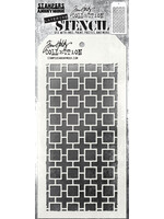 Stampers Anonymous Tim Holtz Layering Stencil, THS157 Linked Squares